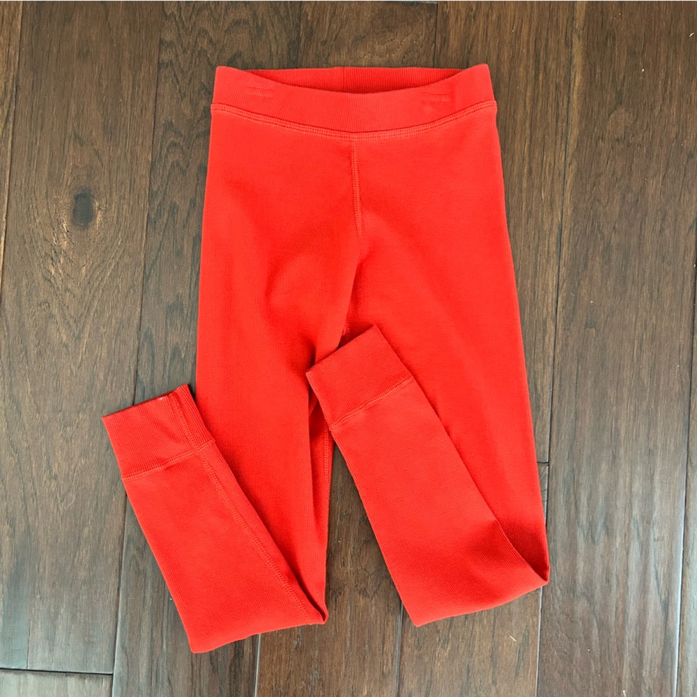 Hanna Andersson - Red ribbed leggings